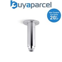 Kohler Katalyst Air 122mm Ceiling Mount Rainhead Shower Arm + Flange 5 Chrome