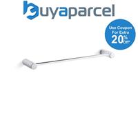 Kohler July 18" Towel Rail Bar Single Holder Polished Chrome Bathroom Cloakroom