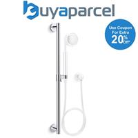 Kohler Polished Chrome Handshower Shower Bar Riser Rail 762mm + Slide Mount Bar
