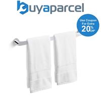 Kohler Avid 24" Towel Rail Single Bar Holder Polished Chrome Bathroom Cloakroom