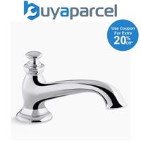 Kohler Artifacts Deck Mounted Bath Spout Tap Flare Design Chrome