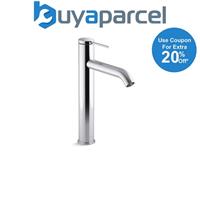 Kohler Components Tall Lever Bathroom Sink Basin Mixer Tap Chrome Monobloc Waste