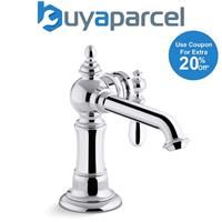 Kohler Artifacts Lever Bathroom Sink Basin Mixer Tap Chrome Monobloc & Waste