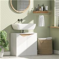 Under Sink Bathroom Cabinet with Soft-Close Doors, Under Sink Cabinet, White