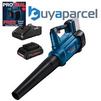 Bosch GBL 18V-750 18V PRO Cordless Brushless Leaf Blower + 4.0Ah ProCore Battery