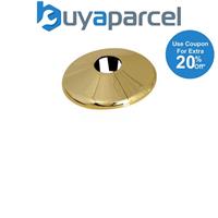 x10 Talon Pack Radiator Pipe Covers Collars 22mm Gold PCG22