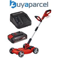 Einhell 18v Cordless 3 in 1 Mower & Strimmer Deck 28cm GE-CT 18/28 + 2.5AH Kit