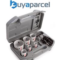 Bosch Pro 9 Piece HSS Bimetal Plumbers Holesaw Set 19mm - 57mm Pilot 2608580803