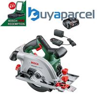 Bosch 06033B1400 UniversalCirc 18v Circular Saw 160mm Fits Rail 2.5AH Battery