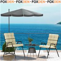 2-Piece Seat Cushion Replacement with Backrest, Garden Patio Chair Cushions Set