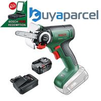 Bosch 06033D5200 UniversalCut 18v Mini Saw Chainsaw + 4AH Battery Kit