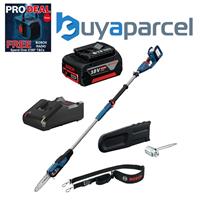 Bosch Professional Cordless Chainsaw Long Pole Saw Pruner + 5ah ProCore Kit