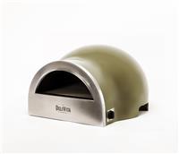 Delivita 1022 Dual Fuel Pizza Oven Outdoor Garden Patio Olive Green Portable,