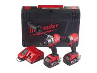 Milwaukee M18FPP2A2-502X 18v Li-ion Fuel Dynacase Twin Pack Kit