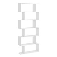 6Tier Storage Shelf Modern S-Shape Design Stand Unit Storage Display Refurbished