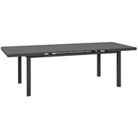 246 cm Extending Garden Table Outdoor for 6-8, Aluminium Frame Refurbished