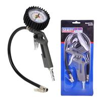Sealey SA302 Car/Van Motorbike Air Line Tyre Inflator/Pump With Gauge Compressor