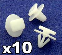 10x Vauxhall Corsa C Wheel Arch Trim Clips Fasteners for exterior plastic trims