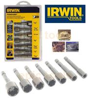 IRWIN 7 Piece POWER-Grip Damaged Bolt Nut Screw Remover Extractor Set, T394100