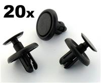 20x Lexus & Toyota Plastic Clips for Engine Bay Covers & Shields (7mm Hole)