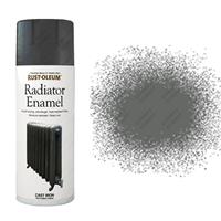 x1 Rust-Oleum Ultra-Tough Radiator Enamel Spray Paint Cast Iron Grey Textured