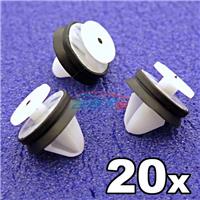 20x Peugeot Door Card, Trim Panel & Pillar Clips with rubber seal- 6991.Y8