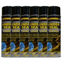 6 x Underseal Spray On Aerosol Underguard Paint Under Body Protection Seal 500ml