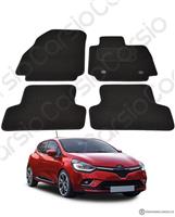 for Clio MK4 2013 TO 2020 Fully Tailored Black Car Floor Mats Carpets 2 Clips