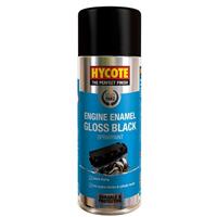 Hycote Gloss Black Engine Enamel Spray Paint Aerosol Car 400ml Fast Drying