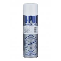 Upol Power Can Gloss White Topcoat Aerosol Spray Paint Fast Drying 500ml