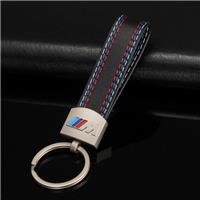 M Sport M3 Metal Keyring Keychain key chain pendant Faux Leather fit Audi VW BMW