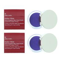 Clarins Ombre Matte Cream to Powder Eye Shadow 20 Ultra Violet 7g - New X 2