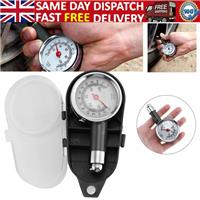PROFESSIONAL CAR TYRE PRESSURE GAUGE AIR MEASUREMENT PSI/BAR RELEASE BUTTON ☘