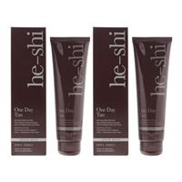 He-Shi One Day Face & Body Medium Tanning Gel 150ml x 2