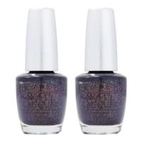 OPI Nail Polish 15ml Ds Mystery DS037 Varnish Lacquer Violet Diamond Shimmer x 2