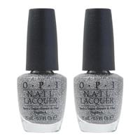 OPI Nail Polish 15ml My Voice Is A Little Norse NLN42 Colour Lacquer Glitter x 2