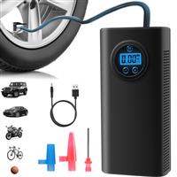 12V Car Tyre Inflator Cordless Digital USB Rechargeable Tire Air Compressor Pump