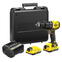 STANLEY FATMAX V20 Cordless Hammer Drill 2 x 2.0Ah Lithium SFMCD715D2KQ-GB