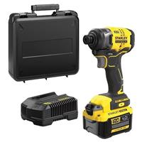 Stanley 18V STANLEY FATMAX V20 Cordless Impact Driver with 1 x 4.0 SFMCF810M1K