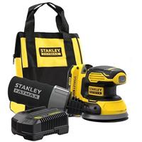 STANLEY 18v FATMAX V20 C-Less Random Orbit Sander 1 x 2.0Ah SFMCW220D1SQ-GB