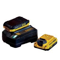 STANLEY FATMAX V20 Starter Kit 2A Fast Charger + 2 Batteries SFMCB12D2Q-GB