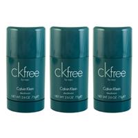 Calvin Klein Ck Free For Men Deodorant Stick 75g x 3