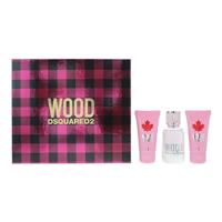Dsquared2 Wood Eau de Toilette 50ml, Body Lotion 50ml + Shower Gel 50ml Gift Set
