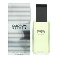 Antonio Puig Quorum Silver Eau de Toilette 100ml Spray Men's - NEW. EDT For Him