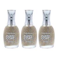 Sally Hansen Fuzzy Coat Textured Nail Color 9.17ml - 200 All Yarned Up x 3