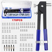 170X Threaded Nut Riveter Gun Set M3-M8 Insert Tool Riveter Rivnut Nutsert Kit