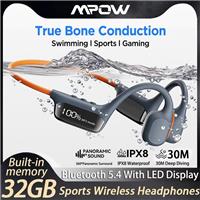 MPOW 32G Bone Conduction Headphones Wireless Bluetooth Open Ear Earphones Hook
