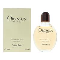 Calvin Klein Obsession For Men Eau de Toilette 75ml Spray NEW. Mens - For Him CK