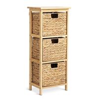 Habitat Bamboo 3 Drawer Bathroom Storage Unit - Natural
