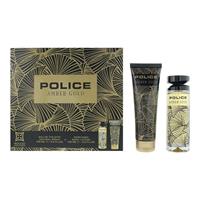 Police Amber Gold Eau De Toilette 100ml + Body Lotion 125ml Gift Set
